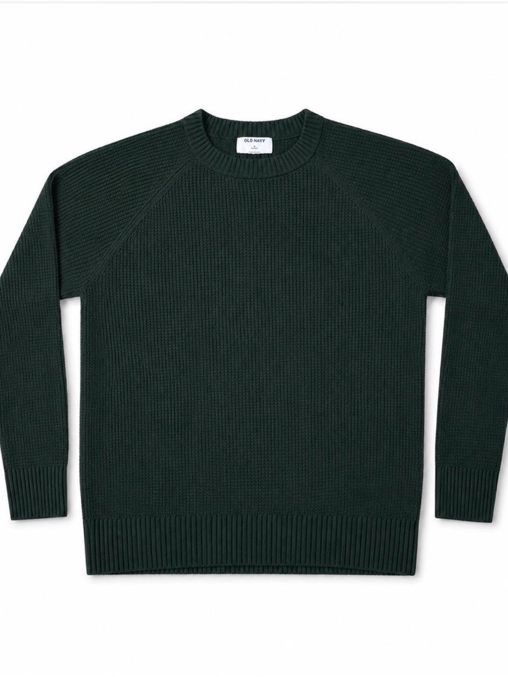Old Navy SoSoft Dark Green Knit Crewneck Sweater – Size Medium